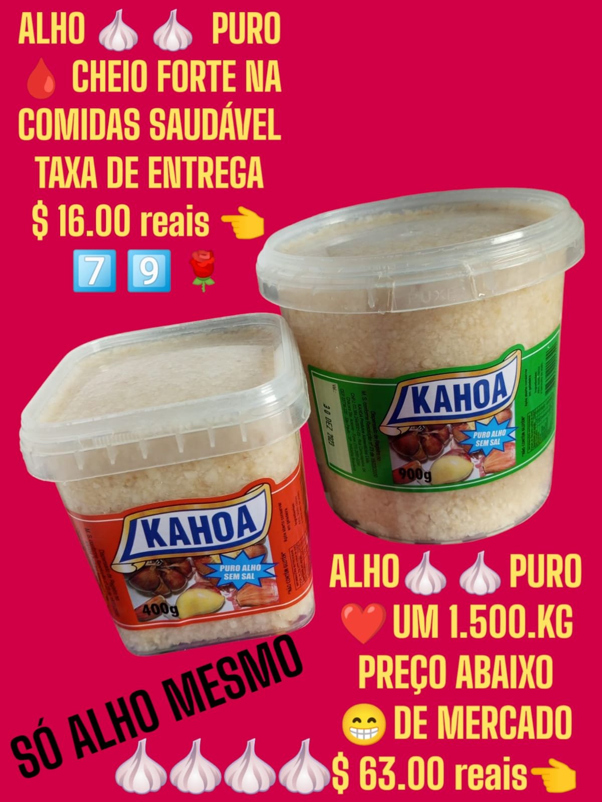Vendo Alho 🧄🧄🧄🧄🙂 Puro